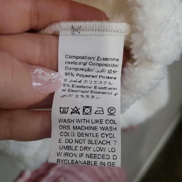 Shein Fluffy Frenchy Pink Plaid Jacket and Skirt 2 Piece Womens Size Small - Picture 4 of 4